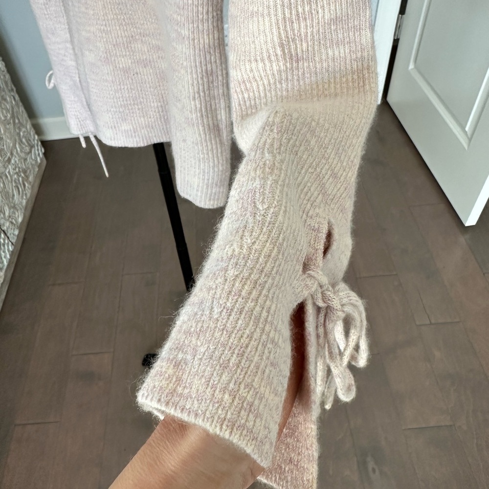 White + Warren Soft Pink Ribbed Sweater - Picture 2 of 9
